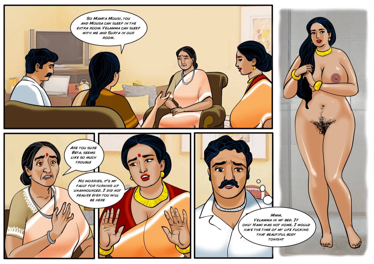 Velamma Episode #47 - Night with Surya and Nammi - Velamma Aunty